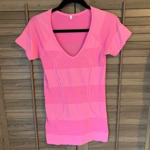 Hot Pink Lululemon short sleeve